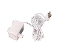 Yosoo Distributeur d'eau pour Chien Pompe, Moteur sans Balais DC 5V Ultra Silencieux Fontaine d'eau pour Chat Pompe à Débit Réglable avec Câble de Chargement USB 148,5 Cm