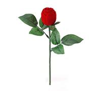 Yosoo Écrin à Bague Contenu Dans Le Bouton Dune Rose Artificielle à Longue Tige Pour Noces Saint-Valentin Fiançailles
