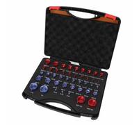 Yosoo Écrou et Taille de Boulon Jauge 44pcs Écrou en Alliage en Aluminium et Fil de Boulon Ensemble avec Boîtier de Stockage pour Identifier