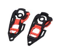 Yosoo Équipement de Base de Casque de Remplacement pour AGV K1 K1S K3SV K5 K5S, Mécanisme de Verrouillage Réglable, Plaques de Base de Bouclier de Casque en Plastique Résistant aux Chocs pour