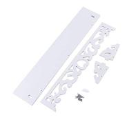 Yosoo Étagère murale, en bois, blanche, maison de campagne, décorative, design rétro, avec vis, taille L