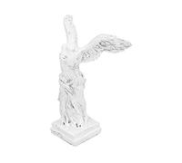 Yosoo Figurine en Résine, Sculpture en Résine Innovante avec Coussin Antidérapant, Décoration de la Maison, Bureau, Salon, Ornement (BS1057 Petit Blanc)