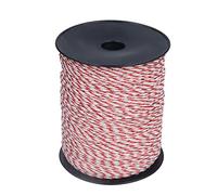 Yosoo Fil électrique de Clôture pour Bétail, 500 M/546,8 Verges de Clôture électrique pour Chevaux, Bovins, Moutons, Chiens, Installation Rapide et Recyclable, Diamètre 2 Mm/0,08