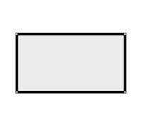 Yosoo Film D'écran de Projecteur Portable 60-120 Pouces 16: 9 Pliable sans Plie Projection Blanche pour Les Films de Camping en Plein Air Cinéma en Plein Air (72 Pouces)