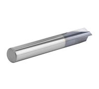 Yosoo Fraise en Bout de Chanfrein, Fraise en Bout de Carbure à 3 Cannelures pour le Chanfreinage, à Chanfrein CNC, en de à 3 Cannelures, à Rainure en V à 120 Degrés, Mèche de Gravure à Rainure en V,