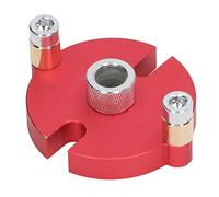 Yosoo Gabarit de Cheville auto-centré, Guide de Perçage en Alliage d'aluminium avec Positionnement Précis et 8 Bagues pour Menuiserie de Meubles