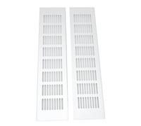 Yosoo Grille de Ventilation d'aération, Alliage d'aluminium, Plaque 'aération Rectangulaire 2 Pièces pour Armoires et Placards (Yosoo9tnxgpqm4f-11)
