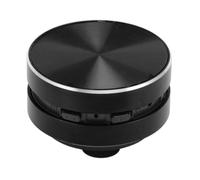 Yosoo Haut-Parleur à Conduction Osseuse Stéréo, Mini-Haut-Parleur sans Fil BT à Ventouse pour Usage Domestique, Extérieur et Voyage, Fonction Radio FM, BT 5.3, Microphone intégré (Black)