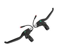 Yosoo Health Gear 1 Paire de Leviers de Frein de Scooter électrique, PoignéE Gauche Droite avec Connecteur étanche à 2 Broches pour Levier de Freins de Vélo à 2 Niveaux de Roue, Fils Durables