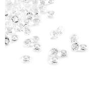 Yosoo Health Gear 1000 Pièces Pierres Transparent, 3mm Perles Acryliques, Cristaux De Confettis Clairs De Table De Mariage, Diamants Acryliques, Hotfix pour Décorations De Centre De Table(Dégager)