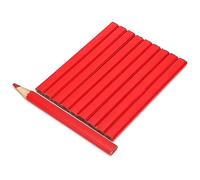 Yosoo Health Gear 10PCS Crayons De Couleur Rouge, Crayon De Charpentier, Crayon De Menuisier Professionnel, Crayon De Bois Chantier Menuisier, Crayons Durs Octogonaux De Charpentier De 170mm