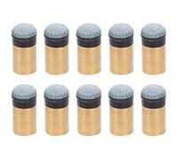 Yosoo Health Gear 10pcs Embouts de Queue de Billard à Vis, 10mm 11mm en Option Embouts de Remplacement de Pointe de Billard de Billard 10pcs Pièces à Vis sur Cuir PU en Cuivre pour Salle de Jeux