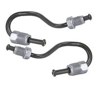 Yosoo Health Gear 2PCS Conduite de Frein Arrière, Tuyau D'Huile de Frein Gauche et Droit Tube de Conduite de Frein Arrière Amélioré Tube Enduit de Zinc Compatible avec les Freins Hydrauliques