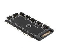 Yosoo Health Gear 3Pin ARGB Répartiteur Hub, 11 Ports 5V (#1) | Construction de cartes PCB, extension d\'éclairage de carte mère, montage adhésif sur châssis, gestion des câbles, courant