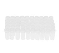 Yosoo Health Gear 50x 5ml Plastic Test Tubes with Caps, Transparent Sample Vials for Cosmetics, Travel, Camping, Liquid Storage