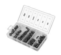 Yosoo Health Gear 80 Pièces Hat à Vide Kit de Gamme de Rangement en Caoutchouc Haute Température de Fuite Résistante Chapeau Vide 5/32 Pouces à 3/8 Pouces Noir