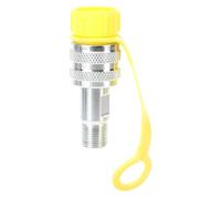 Yosoo Health Gear Accouplement Hydraulique ZG3/8 en Acier chromé 70Mpa, Scellage à Deux étages avec Verrouillage de sécurité pour Tuyau d' Mécanique