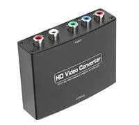 Yosoo Health Gear Adaptateur Convertisseur Composant YPbPr vers HDMI avec Prise en Audio R-L et 5 RVB, Convertit la Connexion Vidéo 1080P pour Une TV HD Optimisée, Lecture de