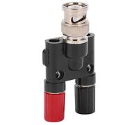 Yosoo Health Gear Adaptateur de Borne BNC Mâle vers 4 Mm, Laiton ABS BNC Mâle vers Borne 4 Mm, Double Colonne de Connexion 500 V, Transmission Rapide pour équipement de Test électrique et