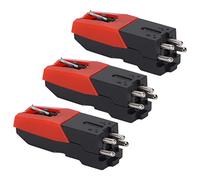 Yosoo Health Gear Aiguille de Tourne-disque, Remplacement de Platine 3 Pièces, pour Phonographe Antique LP (Poteau en aluminium)