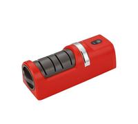 Yosoo Health Gear Aiguillon de Couteau électrique, Tailleur Professionnel Portable Rechargeable USB pour les Couteaux de Cuisine, Ciseaux, Boucher et Coupeurs Sportifs, avec Base D'aspiration,