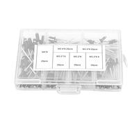 Yosoo Health Gear Assortiment de Rivets aveugles en Aluminium 120 pièces, Rivets de décoration Noire M2.4/M3/M3.2/M4 avec étui de Rangement