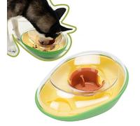 Yosoo Health Gear Avocado pour Animaux de Compagnie Bol de Chiens d'alimentation Lente en Plastique, Conception de Fuite, Forme de L'avocat Attrayante, Empêche Les Déversements de Nourriture,