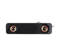 Yosoo Health Gear Barre de Son Stéréo pour Ordinateur et TV, Haut-parleurs avec Subwoofer, Entrée Audio 3,5 mm, Alimentation USB