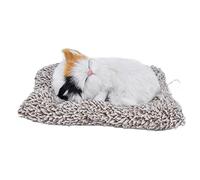 Yosoo Health Gear Belle Simulation Chat Poupée en Peluche Tissu De Bureau Animal Ornement Fourrure Bébé Calico Figurine Chaton Maison Bureau De Voiture Décoratif Statue Synthétique