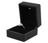 Yosoo Health Gear Boîte à Bijoux LED, Coffret de Rangement pour Bagues et Boucles d'oreilles, Vitrine Illuminée pour Proposition de Mariage