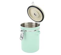 Yosoo Health Gear Boîte à Café Hermétique En Acier Inoxydable Avec Affichage De La Date, Récipient Grain à Café Avec Cuillère à Mesurer, Pot De Cuisine Pour Céréales, Sucre, Thé, écrous De Roue