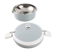 Yosoo Health Gear Boîte à Lunch Thermique Boîte à Lunch en Acier Inoxydable à Isolée Portable Monocouche avec Boucle de sécurité et Conception Ronde à Microvanne pour Bureau, école, Pique-nique,