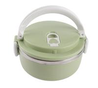 Yosoo Health Gear Boîte à Lunch Thermique Boîte à Lunch en Acier Inoxydable à Isolée Portable Monocouche avec Boucle de sécurité et Conception Ronde à Microvanne pour Bureau, école, Pique-nique,