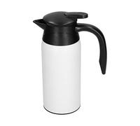 Yosoo Health Gear Bouilloire électrique 800 Ml Bouilloire en Acier Inoxydable 12 V 24 V avec Base 2 Modes Théière Portable à Large Bouche pour Voiture Voyage Camion Camping (12V/24V Miyi blanc