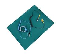 Yosoo Health Gear Bracelet Antistatique avec Tapis Antistatique, Fil Antistatique et Décharge Électrostatique, Anti-Statique Dragonne Mise à la Terre pour fonctionnement de