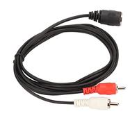 Yosoo Health Gear Câble Adaptateur DIN 5 Broches Femelle vers 2 Mâles, Câble Métallique DIN 5 Broches vers Vidéo Phono Femelle, Câble de 1,5 M de Long pour Lecteur CD, Magnétoscope, DVD