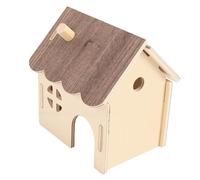 Yosoo Health Gear Cachette en Bois pour Hamster et Cochon d'Inde, Cabane | Cachette à Plusieurs Compartiments en Bois de Pin avec Toit de Couchage Faiblement éclairé, Connexions de Cage sans Couture