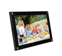 Yosoo Health Gear Cadre Photo Numérique WiFi 10,1 Pouces, Acrylique avec écran Tactile, Rotation Automatique HD 1280 X 800, Parfait pour Les Mariages et Les Vacances (Black)