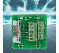 Yosoo Health Gear Carte de Dérivation PLC, Connecteur de Borne à Broches | Interface de borne à vis, intervalle de broches de 2,54 mm, 48 V, 1 A, support PCB vert, support inclus