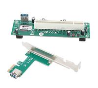 Yosoo Health Gear Carte PCI Express ASM1083 Adaptateur PCI E Express vers Pont 32 Bits avec Connecteur d'alimentation 4 Broches Prend en Charge 33 MHz pour l'extension de PC de Bureau et Les