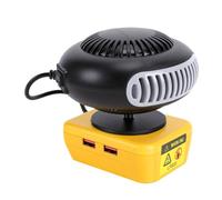 Yosoo Health Gear Chauffe-espace sans Fil, Rotation à 360 Degrés, | Source de chaleur portable, compatibilité lithium-ion 18 V 20 V, large flux d\'air pour les petites zones de travail.
