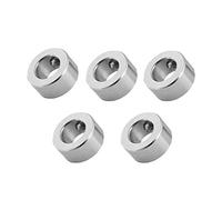 Yosoo Health Gear Collier de Serrage d'arbre 8 mm, Bague d'Accouplement en Fer Plaqué, Anneau de Verrouillage pour Vis T8, Pièces CNC et Imprimante 3D, Lot de 5