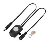 Yosoo Health Gear Commutateur de lumière de détecteur de capteur de Mouvement 6V-24V, commutateur de capteur PIR 5A 12V avec Temps de Retard réglable, pour éclairage LED, Bande de LED(Noir)