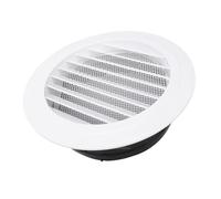 Yosoo Health Gear Couvercle d'aération Rond de 200 Mm en Plastique ABS Blanc, Persienne d'aération Ronde de 8 Pouces, Conception de Grille Inclinée, Démontage Facile, étanchéité au Vent et à la