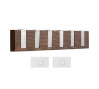 Yosoo Health Gear Crochet de Porte, Crochets Adhésifs Muraux Robustes avec Silicone Antidérapant pour Suspendre Manteaux, Sacs, Foulards, Motif Imitation Bois pour Entrée de Chambre à Coucher