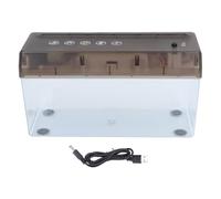 Yosoo Health Gear Destructeur de Papier USB électrique A4 avec Bande Coupée de Bureau, Entrée de 220 Mm, Bandes de 5 Mm, Poubelle Compacte Alimentée par USB ou 6 AA pour Le Bureau, la Maison, l'école