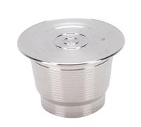 Yosoo Health Gear Dosette de café Réutilisable, Capsule de café Rechargeable en Acier Inoxydable 304 avec Brosse et Cuillère, pour Machines à Service Unique