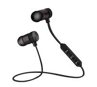 Yosoo Health Gear Écouteurs Bluetooth de Cou, sans Fil 4.1, Intra-Auriculaires Magnétiques Sport avec Microphone, Antibruit, Noir