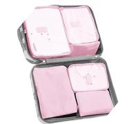 Yosoo Health Gear Ensemble de 7 Trousses de Toilette Imperméables en Polyester, Sac de Rangement de Voyage, Cubes d'emballage Structurés de Grande capacité pour Vêtements, Articles de Toilette,