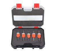 Yosoo Health Gear Ensemble de Bits de Forage de Contre-frappe, 5 Pcs 2,8 3 3,2 3,5 Bites D'arrêt Réglables en Acier à Haute Vitesse 4 Mm pour le Forage en Métal en Plastique en Bois